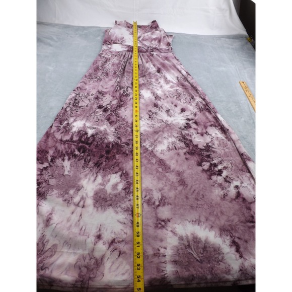 Woosea Maxi Dress Women's Large Purple/Pinkish/White Tie Dye Sleeveless - Picture 7 of 16